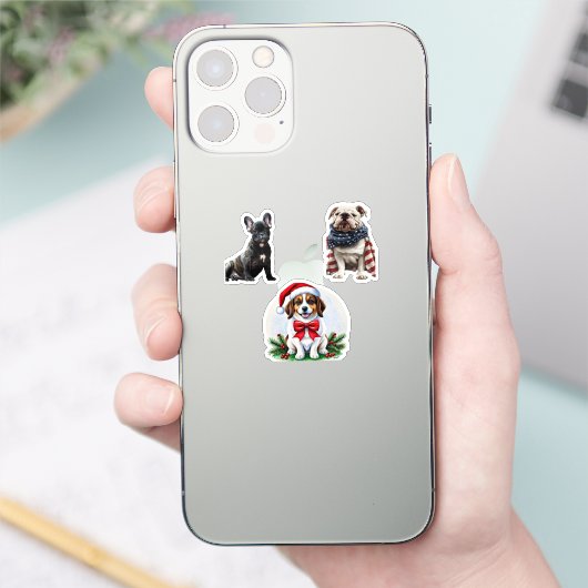 Creëer Uw eigen 3 Aangepast fotocollage Sticker (Telefoon)