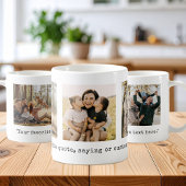 Creëer uw eigen 3 foto aangepaste offerte koffiemok