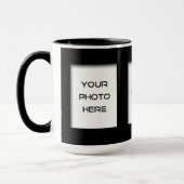 Creëer-Uw-Eigen 3-Foto Klassieke KoffieMok (zwart) Mok (Links)