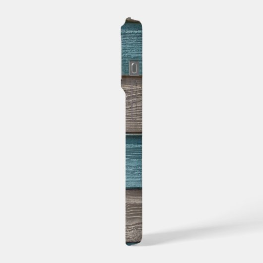 Creëer Uw eigen 3 fotocollage blauw grijs iPhone Hoesje (Linkerkant)