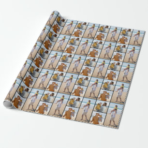 Creëer Uw eigen 3 Fotocollage Cadeaupapier