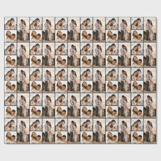 Creëer Uw eigen 3 Fotocollage Cadeaupapier (Vlak)