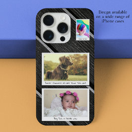 Creëer Uw eigen 3 Fotocollage iPhone 15 Pro Case