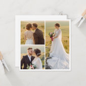 Creëer Uw eigen 3 Fotocollage Kaart (Voorkant / Achterkant in situ)