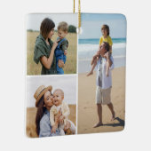 Creëer Uw eigen 3 Fotocollage Keramisch Ornament (Rechts)