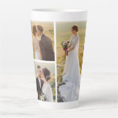 Creëer Uw eigen 3 Fotocollage Latte Mok (Voorkant)