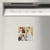 Creëer Uw eigen 3 Fotocollage Magneet (Insitu (Vaatwasser))