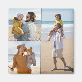 Creëer Uw eigen 3 Fotocollage Magneet (Voorkant)