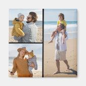 Creëer Uw eigen 3 Fotocollage Magneet (Voorkant)