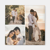 Creëer Uw eigen 3 Fotocollage Magneet (Voorkant)