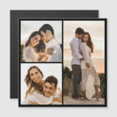 Creëer Uw Eigen 3 Fotocollage Magnetische Kaart (Voorkant / Achterkant)
