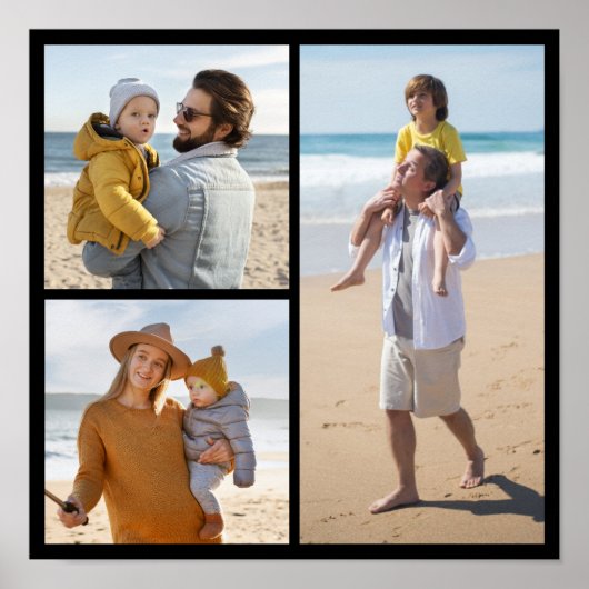 Creëer Uw eigen 3 Fotocollage Poster (Voorkant)