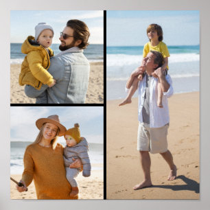 Creëer Uw eigen 3 Fotocollage Poster