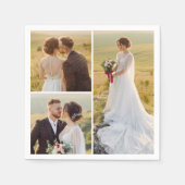 Creëer Uw eigen 3 Fotocollage Servet (Voorkant)