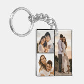 Creëer Uw eigen 3 Fotocollage Sleutelhanger (Voorkant Links)