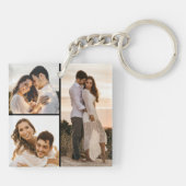 Creëer Uw eigen 3 Fotocollage Sleutelhanger (Achterkant)