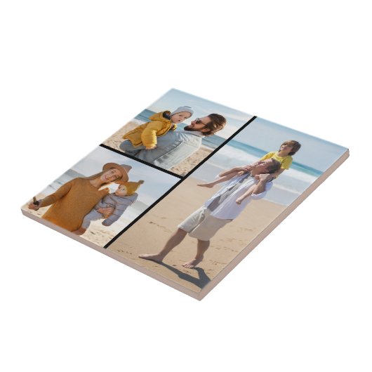 Creëer Uw eigen 3 Fotocollage Tegeltje (Zijkant)