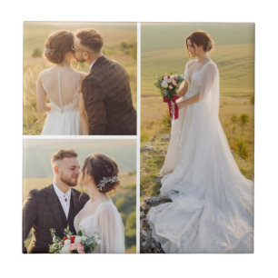 Creëer Uw eigen 3 Fotocollage Tegeltje