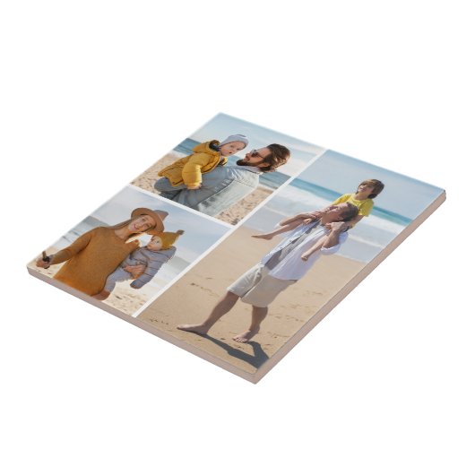 Creëer Uw eigen 3 Fotocollage Tegeltje (Zijkant)