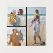 Creëer Uw eigen 3 Fotocollage Wandkleed (Voorkant)