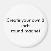 Creëer uw eigen 3-inch ronde magneet (Voorkant)