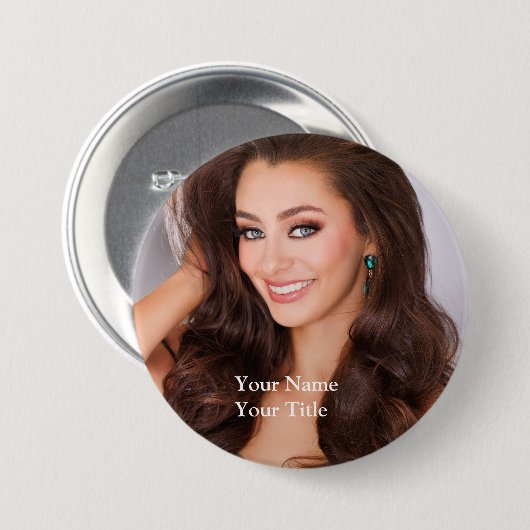 Creëer uw eigen 3-inch ventilatorbrieknop! ronde button 7,6 cm (Voorkant /achterkant)