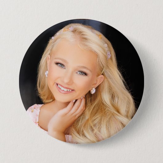 Creëer uw eigen 3-inch ventilatorbrieknop! ronde button 7,6 cm (Voorkant)