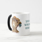 Creëer Uw eigen 3D Faux Bois Fairy Tree House Magische Mok (Voorkant links)