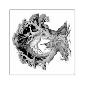 Creëer Uw eigen 3D Faux Bois Fairy Tree House Rubberstempel (Afrduk)