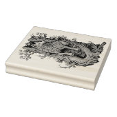 Creëer Uw Eigen 3D Faux Bois Gesneden Houten Wolf Rubberstempel (Stempel)