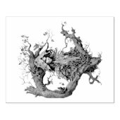 Creëer Uw Eigen 3D Faux Bois Gesneden Mystieke Dry Rubberstempel (Afrduk)