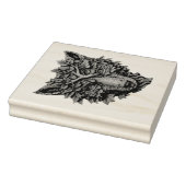 Creëer Uw Eigen 3D Faux Bois Gesneden Wolf Hoofd Rubberstempel (Stempel)