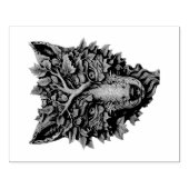 Creëer Uw Eigen 3D Faux Bois Gesneden Wolf Hoofd Rubberstempel (Afrduk)