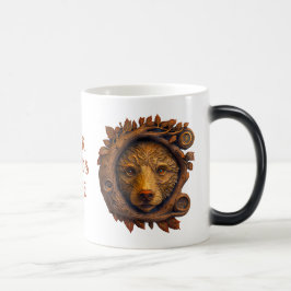 Creëer Uw eigen 3D Faux Bois Golden Carved Beer Magische Mok