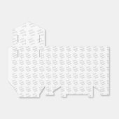 Creëer Uw eigen 3x1,5x3,25 Tent lintcartridge draa Bedankdoosjes (Uitgevouwen)