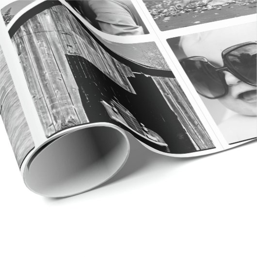 Creëer-Uw-Eigen 42-Foto-Collage Gift Wrap Cadeaupapier (Rol Hoek)