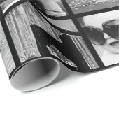 Creëer-Uw-Eigen 42-Foto-Collage Gift Wrap Cadeaupapier (Rol Hoek)