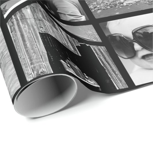 Creëer-Uw-Eigen 42-Foto-Collage Gift Wrap Cadeaupapier (Rol Hoek)