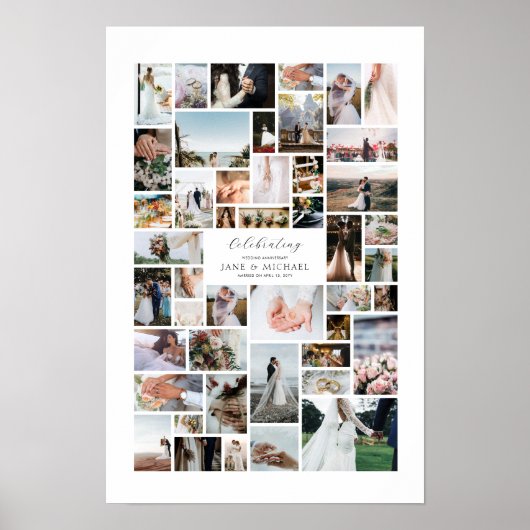 Creëer Uw eigen 46 fotocollage Poster (Voorkant)