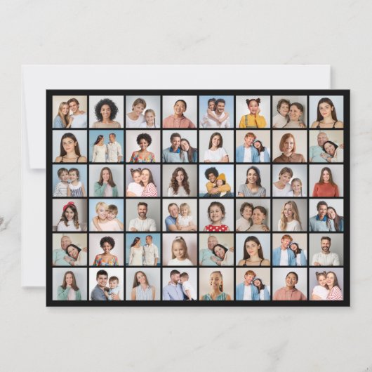 Creëer Uw Eigen 48 Fotocollage Groet Kaart (Voorkant)