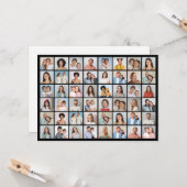 Creëer Uw Eigen 48 Fotocollage Groet Kaart (Voorkant / Achterkant in situ)