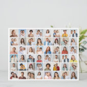 Creëer Uw Eigen 48 Fotocollage Groet Kaart (Staand voorkant)