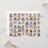 Creëer Uw Eigen 48 Fotocollage Groet Kaart (Voorkant / Achterkant in situ)