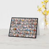 Creëer Uw Eigen 48 Fotocollage Groet Kaart (Gele Bloem)