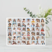 Creëer Uw Eigen 48 Fotocollage Groet Kaart (Staand voorkant)