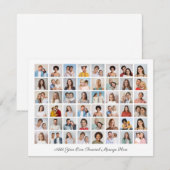 Creëer Uw eigen 48 Fotocollage Voeg Wenskaart toe (Voorkant / Achterkant)