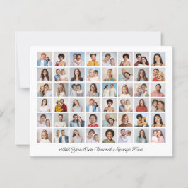 Creëer Uw eigen 48 Fotocollage Voeg Wenskaart toe