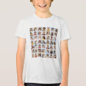 Creëer uw eigen 49 foto collage Kinderen Tri-Blend Shirt (Voorkant)