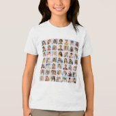 Creëer uw eigen 49 foto collage Kinderen Tri-Blend Shirt (Voorkant)