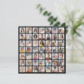 Creëer Uw Eigen 49 Fotocollage Groet Kaart (Staand voorkant)